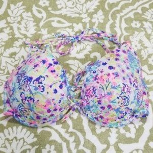 Victoria's Secret Swim Suit Bra Top String Sz 34C